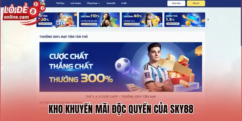 Kho khuyến mãi độc quyền của Sky88