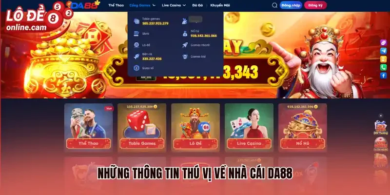 Những thông tin thú vị về nhà cái Da88